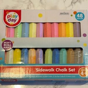 Play Day Sidewalk Chalk Set - 48 Pieces, Multicolor